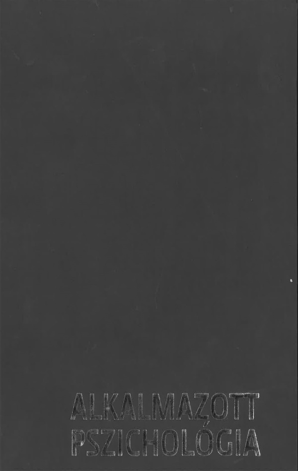 Alkalmazott pszichológia